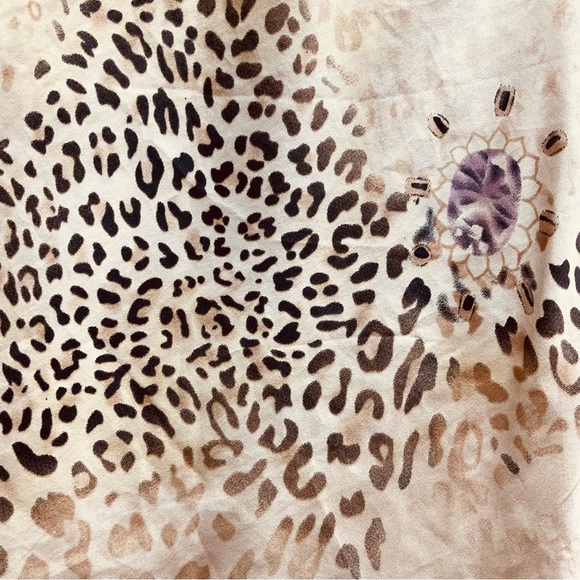 Camisole 100% Silk Leopard Print, Large - Picture 4 of 6